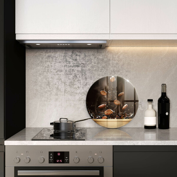 Tocător de bucătărie Boabe de cafea fierbinți