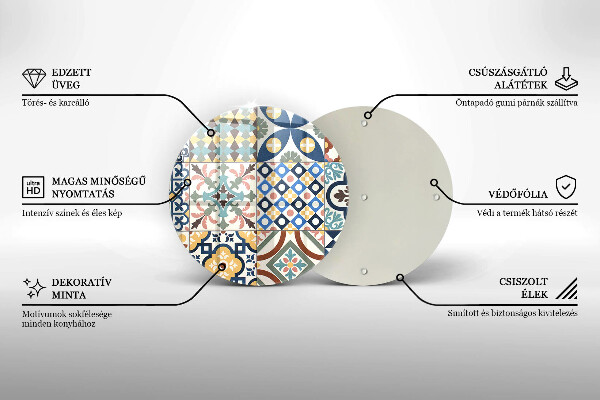 Tocător de bucătărie Placi decorative