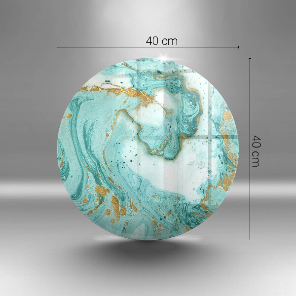 Tocător din sticlă Abstracția albastră
