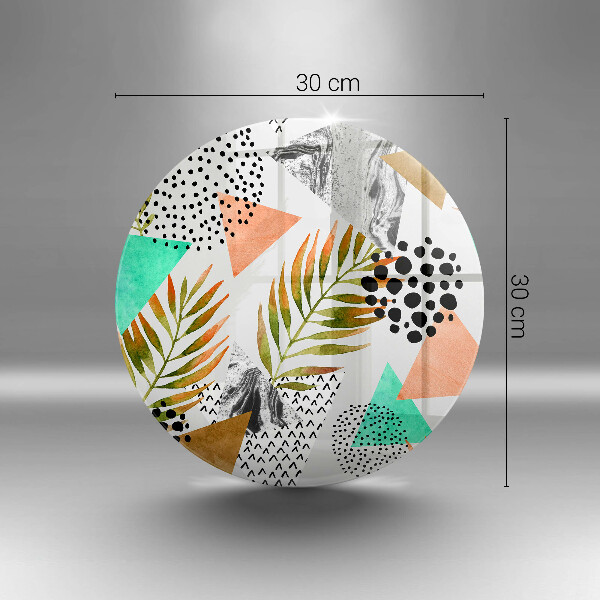 Tocător de bucătărie Model de frunze Boho