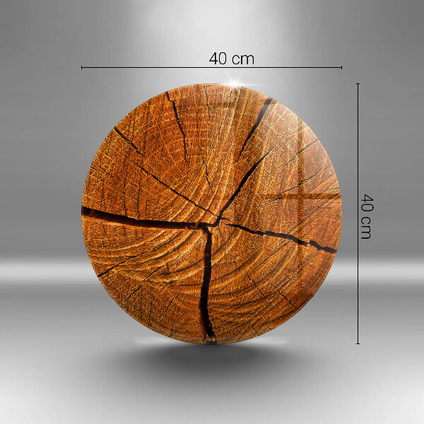 Tocător de bucătărie Structura trunchiului din lemn