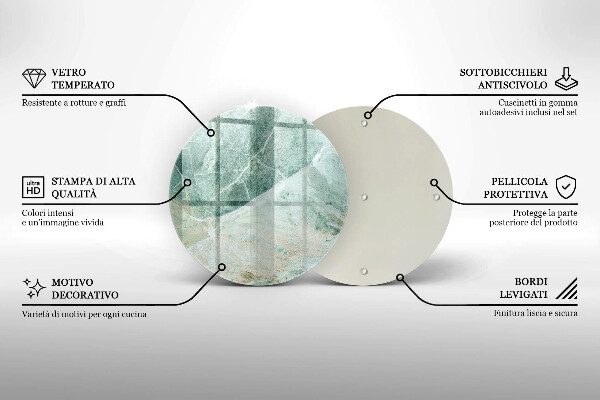 Tocător de bucătărie Structură de piatră