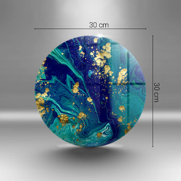 Tocător de bucătărie Abstracție cu aur