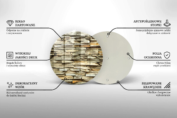 Tocător de bucătărie Pietre decorative