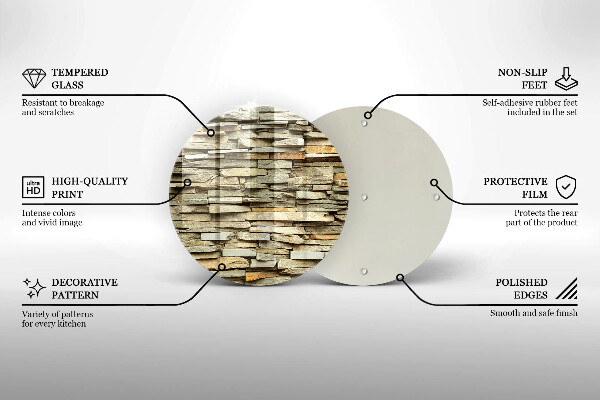 Tocător de bucătărie Pietre decorative