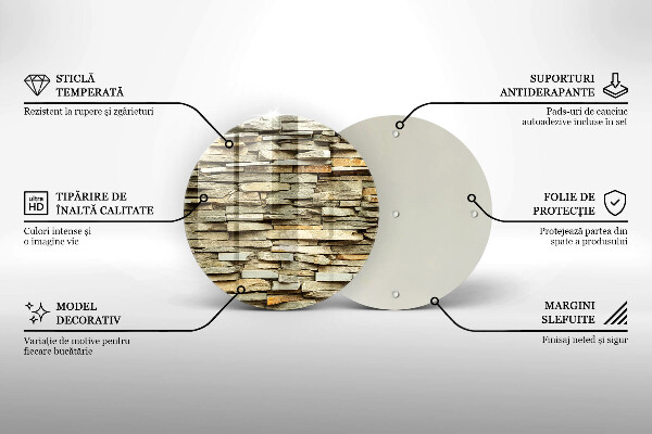 Tocător de bucătărie Pietre decorative