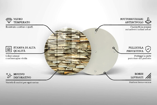 Tocător de bucătărie Pietre decorative