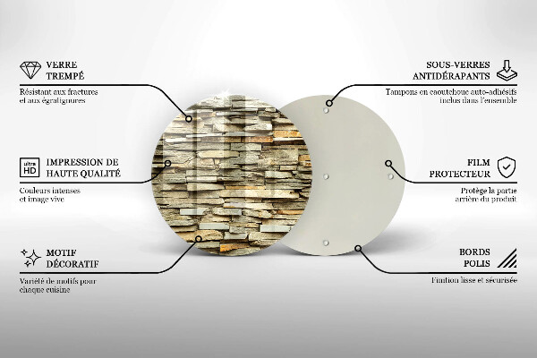 Tocător de bucătărie Pietre decorative