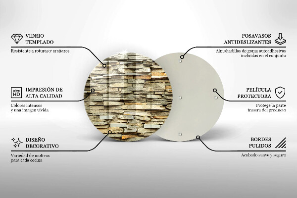 Tocător de bucătărie Pietre decorative