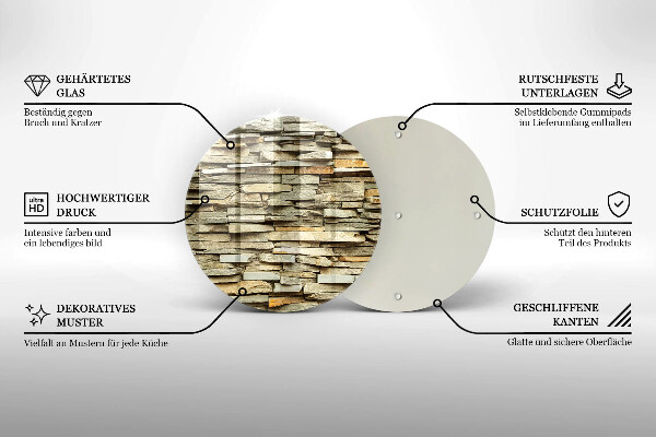 Tocător de bucătărie Pietre decorative