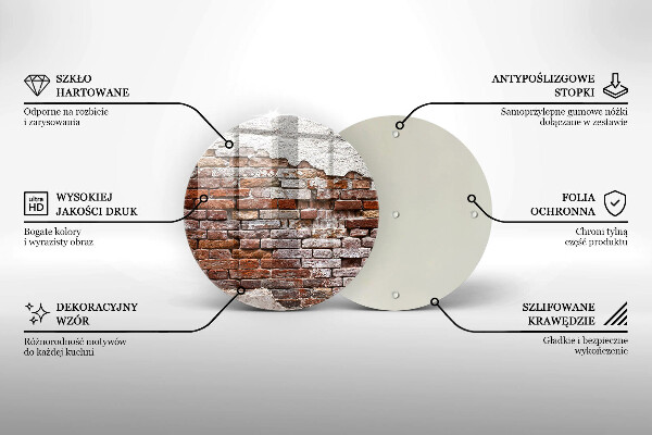 Tocător de bucătărie Zid vechi de cărămidă și beton