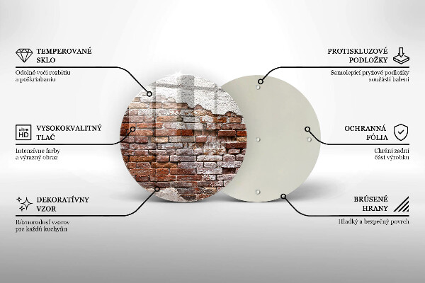 Tocător de bucătărie Zid vechi de cărămidă și beton