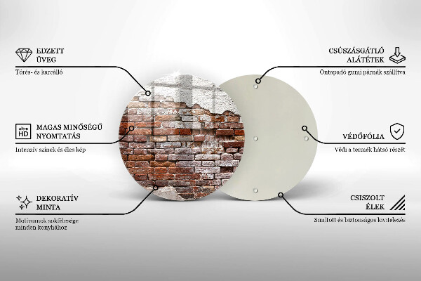 Tocător de bucătărie Zid vechi de cărămidă și beton