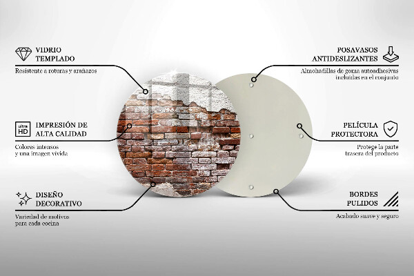 Tocător de bucătărie Zid vechi de cărămidă și beton