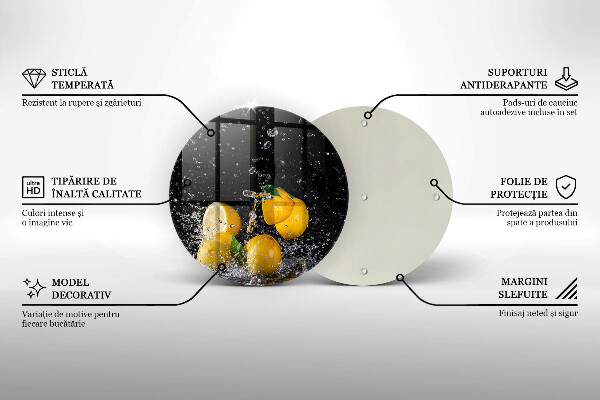 Tocător de bucătărie Fructe suculente de lămâie