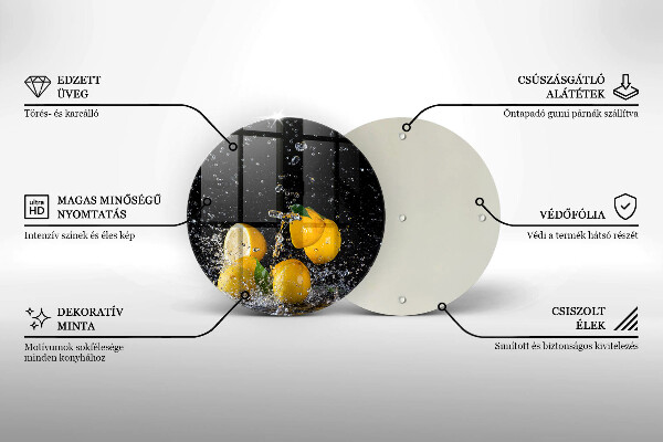 Tocător de bucătărie Fructe suculente de lămâie