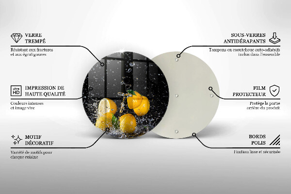 Tocător de bucătărie Fructe suculente de lămâie