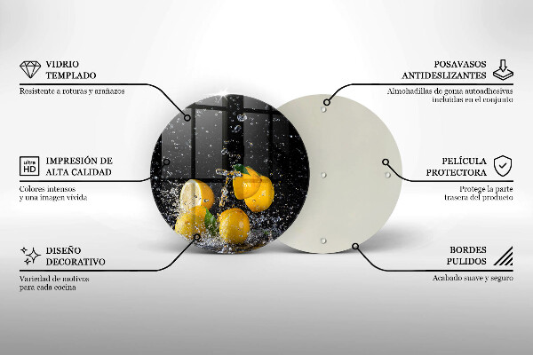 Tocător de bucătărie Fructe suculente de lămâie