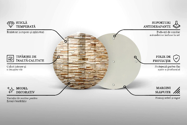 Tocător de bucătărie Textura pietrelor decorative