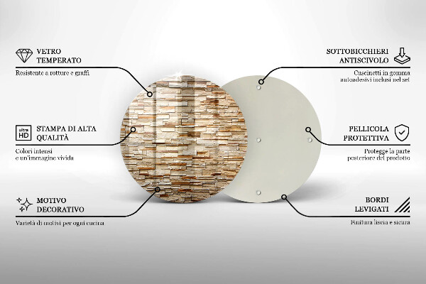 Tocător de bucătărie Textura pietrelor decorative