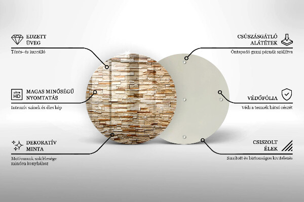 Tocător de bucătărie Textura pietrelor decorative