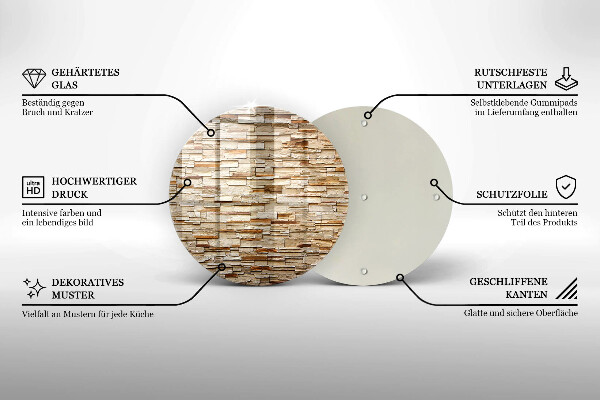 Tocător de bucătărie Textura pietrelor decorative