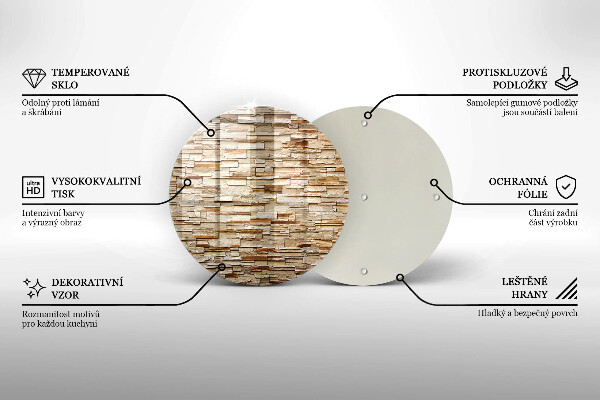 Tocător de bucătărie Textura pietrelor decorative