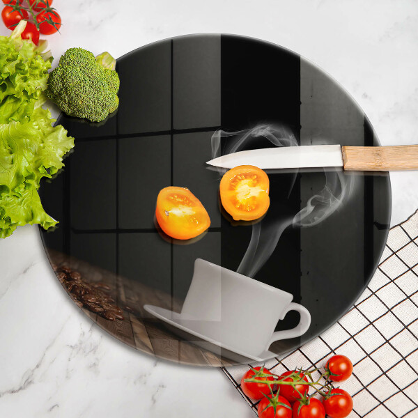 Tocător de bucătărie Inimă de ceașcă de cafea