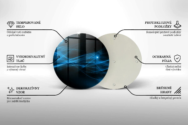 Tocător de bucătărie Fum albastru abstract