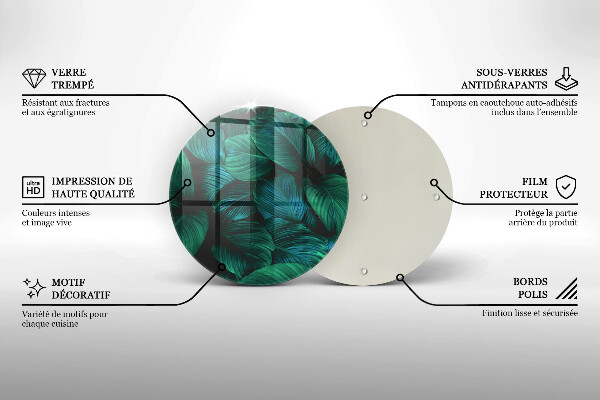 Tocător de bucătărie Frunzele junglei