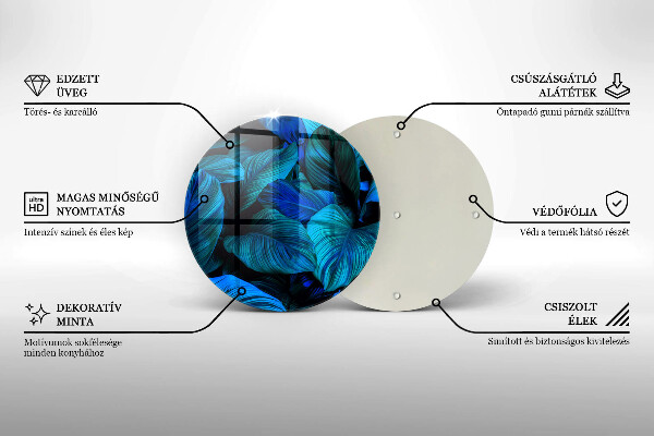 Tocător de bucătărie Frunzele vegetației junglei