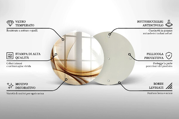 Tocător de bucătărie Forme abstracte