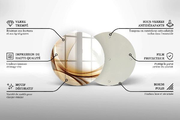 Tocător de bucătărie Forme abstracte