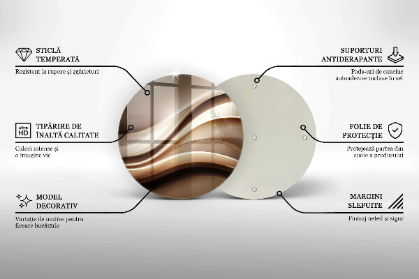 Tocător de bucătărie Abstracție linii blânde