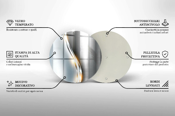 Tocător de bucătărie Arta metalului