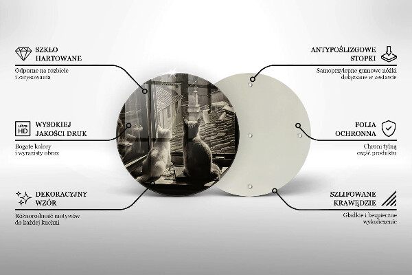 Tocător de bucătărie Orașul pisicilor și fereastra