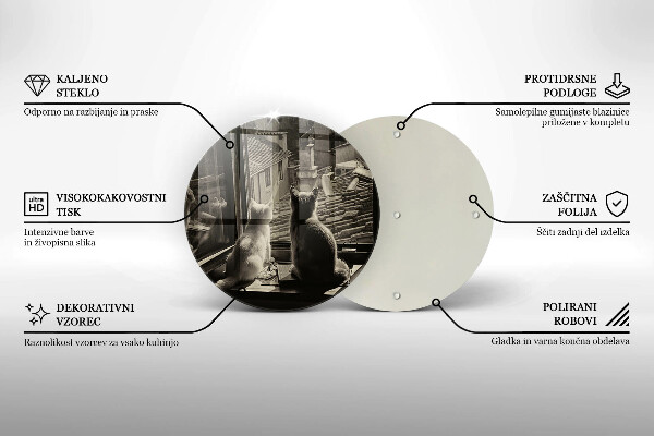 Tocător de bucătărie Orașul pisicilor și fereastra
