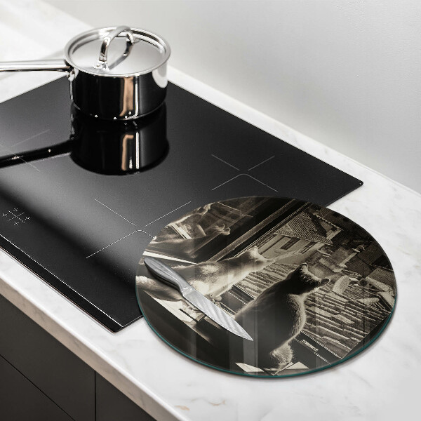 Tocător de bucătărie Orașul pisicilor și fereastra