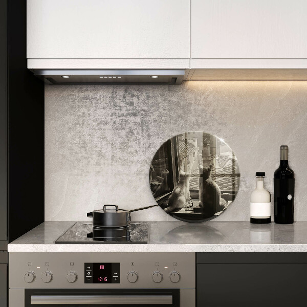 Tocător de bucătărie Orașul pisicilor și fereastra