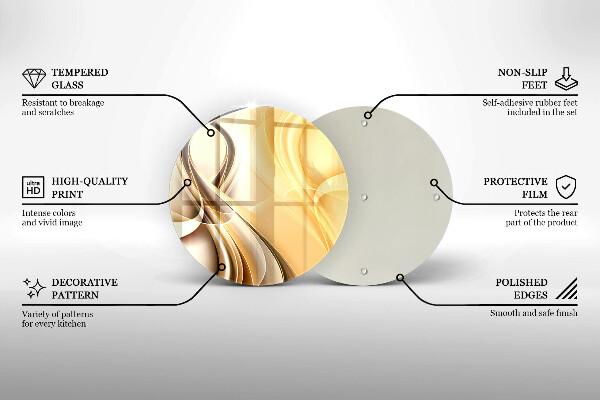 Tocător de bucătărie Abstracția fumului