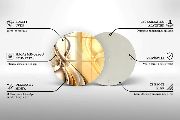 Tocător de bucătărie Abstracția fumului