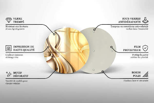 Tocător de bucătărie Abstracția fumului