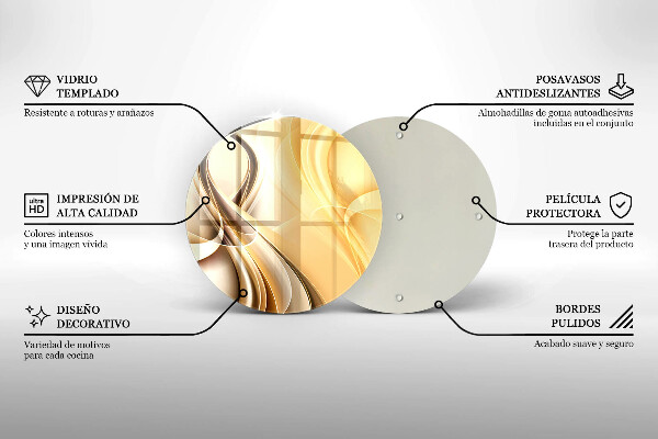 Tocător de bucătărie Abstracția fumului