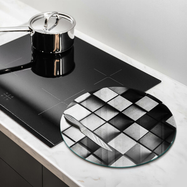 Tocător de bucătărie Pătrate 3D abstracte