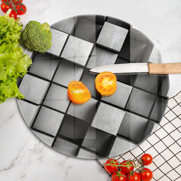 Tocător de bucătărie Pătrate 3D abstracte