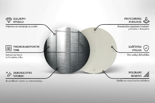 Tocător de bucătărie Textura metalică