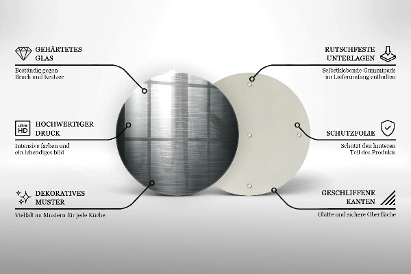 Tocător de bucătărie Textura metalică