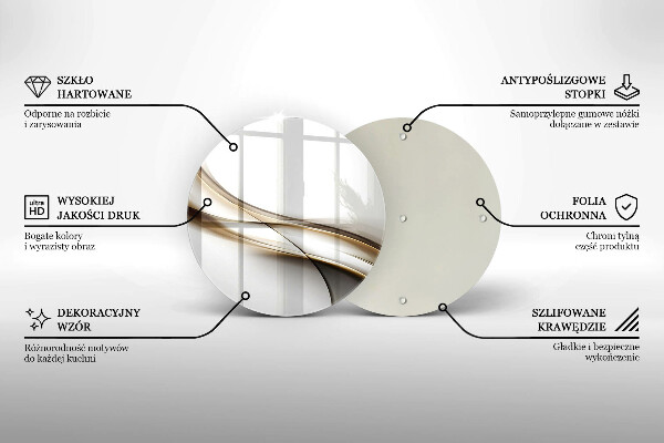 Tocător de bucătărie Abstracția liniilor moi