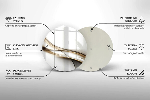 Tocător de bucătărie Abstracția liniilor moi