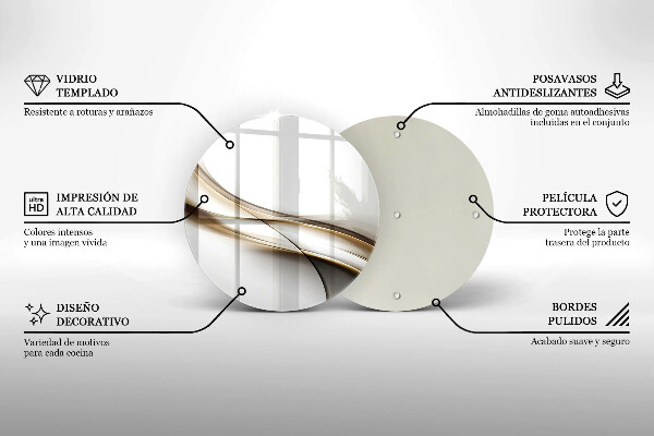 Tocător de bucătărie Abstracția liniilor moi